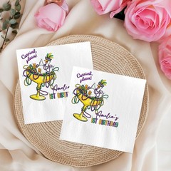 Personalized Carnival 1st Birthday Napkins Custom Name Party Supply SATTNA0318