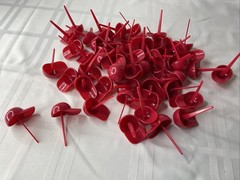 Red Baseball Hat Cap Birthday Cupcake Toppers Lot Of 54