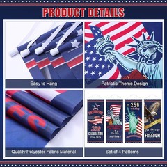 Durable Polyester 250th Anniversary Porch Banners – Eye-Catching Displays