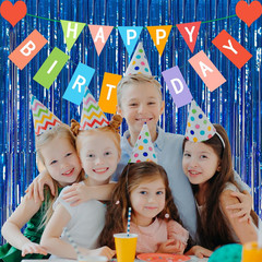 2 Blue Party Decorations Ocean Party Decor Supplies Blue Party Streamers Birthd