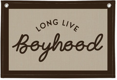 Long Live Boyhood Banner, Boy Nursery Decor, Canvas Banner Wall Hanging Flag Dec