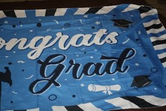 Flag / Backdrop Banner Grad Congrats * 72″ x 40″ *