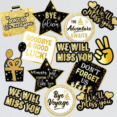 Farewell Party Decorations Kit We Will Miss You Banner Going Away Party Set