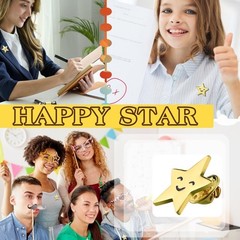 10pcs Humorous Alloy Smiles Pin Safe Edges For DIY Fashion Accessories Gift