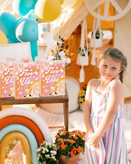 16 Pcs Five Is a Vibe 5Th Birthday Party Decorations – 60S, 70S Inspired Groovy
