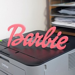 Big Barbie Logo Sign – Unique Wall Decor 27cm