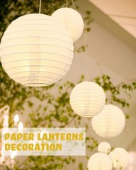80 Pcs Paper Lanterns Bulk for Wedding, 4» 6» 8» 10» 12» Round Chinese L…