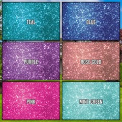 18″ Custom Yard Letters, 10 Sparkle Image Print Yard Card Letters, Bebas Font