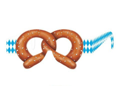NEW/SEALED Beistle Pretzel Eyeglasses 6/Pack ~ FREE SHIPPING!