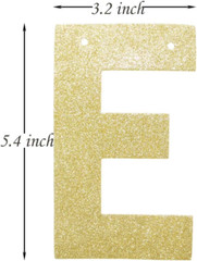 Gold Glitter Let’S Pawty Banner for Pet Dogs Birthday Party Sign Decorations