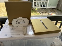 Merry Expressions 10 Inch Gold Card Box – Party – Cards – $$ – Never Used