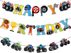 Dragonfly Happy Birthday Banner Iridescent Insect Sign Hanging Paper Birthday Pa