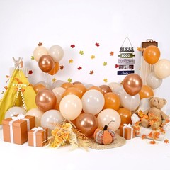 Balloons Fall Baby Shower Burnt Orange Terracotta Party Decorations 55pc