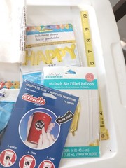 Assorted party supply lot as seen