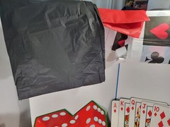 Casino Game Night Decorations Chip Trays Visors Tablecloths, Banners Backdrop