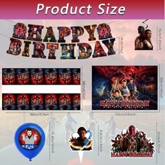 50 PCS Birthday Party Supplies Set – Balloons, Banner, Tablecloth, Cake Toppers