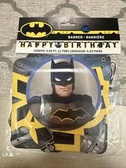 Batman HAPPY BIRTHDAY Party Banner. NEW