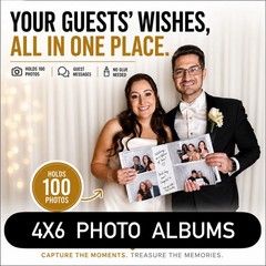 4X6 Black Photo Booth Guest Album