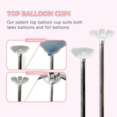 Balloon Column Stand, Set of 2 Balloon Stands (Include Balloons)