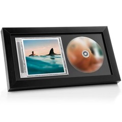 Elegant Solid Wood Frame for Displaying Cherished CD Covers at Home or Office
