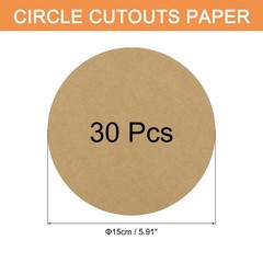 Earth Color Circle Paper Cutouts 6 Inch Round Cardstock 200gsm/75lb 30 PCS