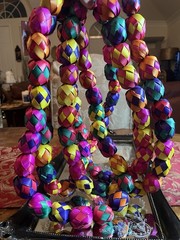 Multicolor Corn Husk Garland Handmade 7′ Long Christmas or Festivity New