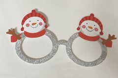 Snowman Photo Booth Props, Winter Wonderland (25ct)