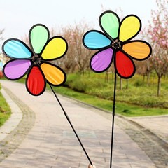 Flower Windmill Spinner Wind Home Garden Decorative Yard Patio Outdoor Ornaments