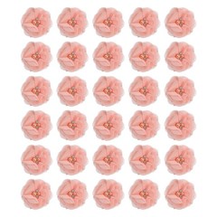 30Pcs 2″ Chiffon Flowers with Rhinestone Pearl Sewing Fabric Flowers, Light Pink