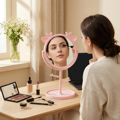 16 Pcs Spa Party Mirrors with Deer Ears for Girls’ Sleepover & Birthday Favors