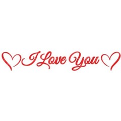 I LOVE YOU Foil Banner 6 Foot Valentines Day Decoration