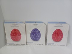 NEW Lot of 3 Celebrate It Easter Honeycomb Eggs Decor