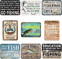 Vintage Fishing Theme Party Decorations 9 Pack Fish Birthday Decor