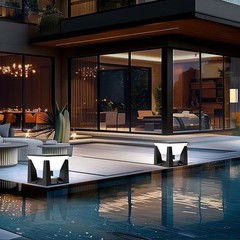Energy Saving Outdoor Solar Base Light LED Warm White for Patios Decks