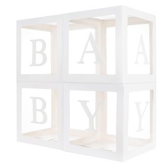 Keencopper Baby Boxes with 12 Letters for Baby Shower, Baby Shower Decoration…
