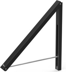 Multi-functional Collapsible Clothes Rack – Easy Install, Space Saver, Black