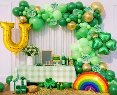 Beaumode Green St. Patrick’s Day Balloon Arch Garland Kit with 16ft,