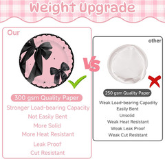 Pink Black Bow Birthday Party Decorations, 237Pcs Coquette Birthday Decorations