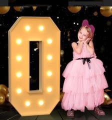 imprsv 4FT Marquee Light Up Big Letter O Birthday Decorations DIY Party
