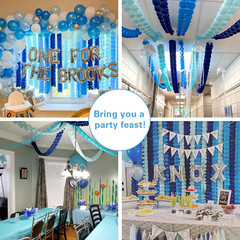 6Pcs FouLeaf Clover Garland Party Tissue Paper Streamers Hanging Flower Garland
