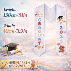 2026 Kindergarten Graduation Stole Preschool Graduation Sash 20X4 Inch Gradua…