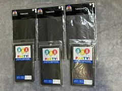 Halloween Party Supplies Bulk Lot Tablecloths Bat Decals Boo Flag Springs Set