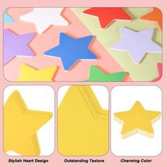 100 Pcs Star Cutouts 3.9 x 3.9 Inch Star Shaped Paper Cards for DIY Projects …