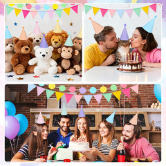 Mini Party Hats for Stuffed Animals – 42 Pcs Pastel Adjustable Birthday Decor