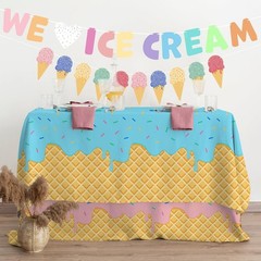 Ice Cream Party Supplies: 2-Pack Ice Cream Birthday Party Decorations,Disposa…