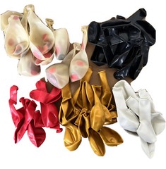 45TH Birthday Party Decorations Supplies Black/Gold/Red/White 16in blackHappy 45