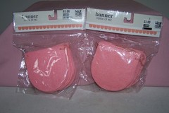 (2) Horizon Group Sturdy Pink Banners with String 120 Inches Each NEW in Pack