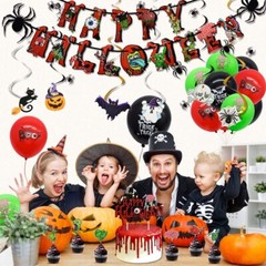Halloween Party Decorations, Halloween Themed Party Supplies Banner Balloons