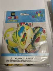 Birthday Party 7 Items Banners,clothespin Photo Kit Plates,Balloons Helium 24pcs