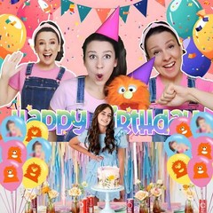 Ms Rachel Backdrop Kids Birthday Party Decoration Banner Background Vinyl 5x3ft